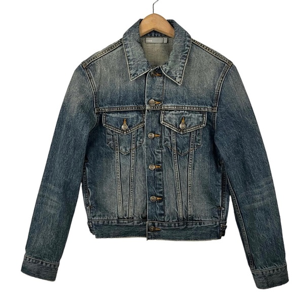 VINCE Denim Trucker Boyfriend Jacket - Picture 11 of 11
